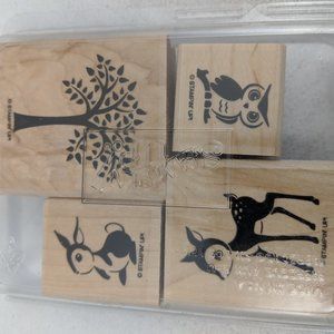 Stampin' Up Forest Friends Deer Owl Rabbit